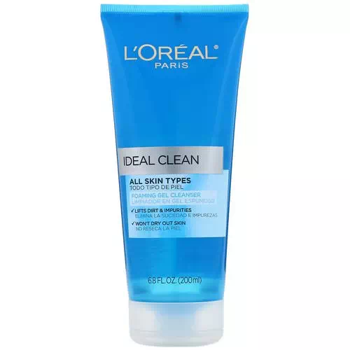 L'Oreal, Ideal Clean, Foaming Gel Cleanser, 6.8 fl oz (200 ml) Review