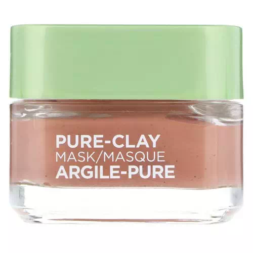 L'Oreal, Pure-Clay Mask, Exfoliate & Refine Pores, 3 Pure Clays + Red Algae, 1.7 oz (48 g) Review
