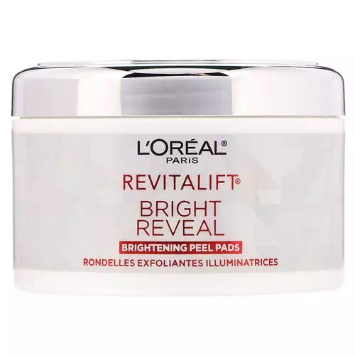 L'Oreal, Revitalift Bright Reveal, Brightening Peel Pads, 30 Pre-Soaked Pads Review