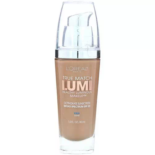 L'Oreal, True Match Healthy Luminous Makeup, SPF 20, C5 Classic Beige, 1 fl oz (30 ml) Review