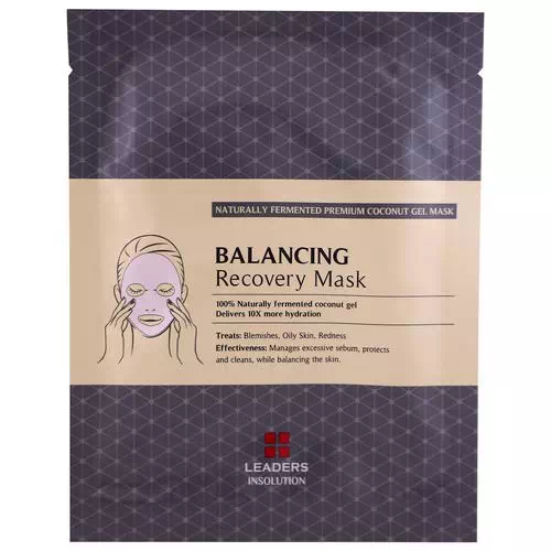 Leaders, Coconut Gel Balancing Recovery Mask, 1 Mask, 30 ml Review