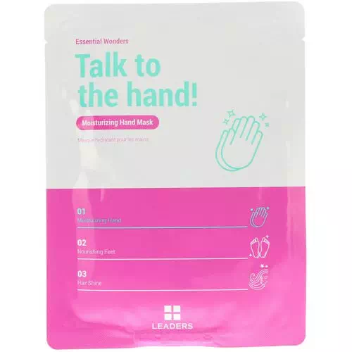 Leaders, Essential Wonders, Talk to the Hand, Moisturizing Hand Mask, 1 Pair, 16 ml Review