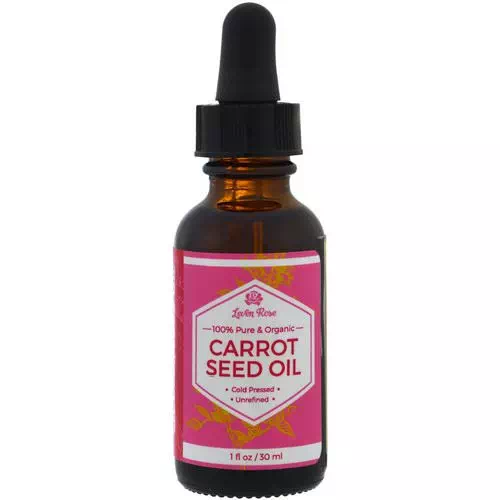Leven Rose, 100% Pure & Organic Carrot Seed Oil, 1 fl oz (30 ml) Review