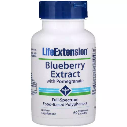 Life Extension, Blueberry Extract with Pomegranate, 60 Vegetarian Capsules Review
