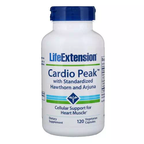 Life Extension, Cardio Peak with Standardized Hawthorn and Arjuna, 120 Vegetarian Capsules Review