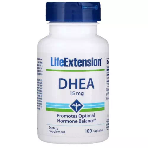 Life Extension, DHEA, 15 mg, 100 Capsules Review