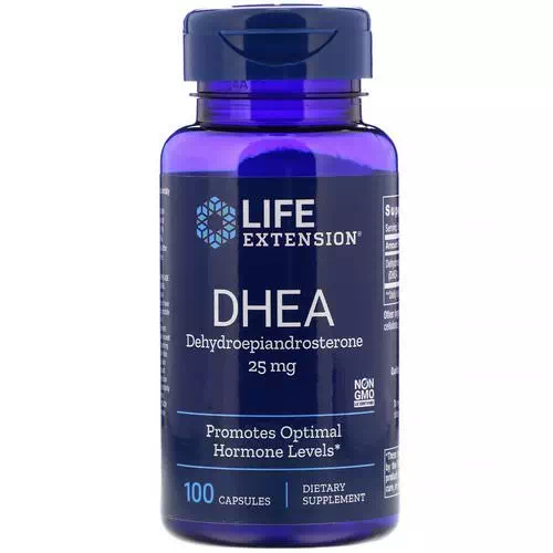 Life Extension, DHEA, 25 mg, 100 Capsules Review