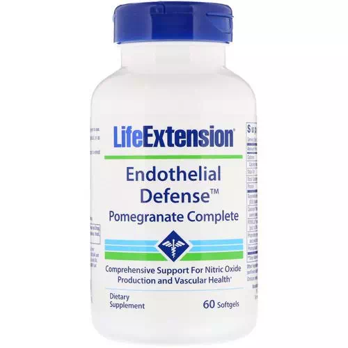 Life Extension, Endothelial Defense, Pomegranate Complete, 60 Softgels Review