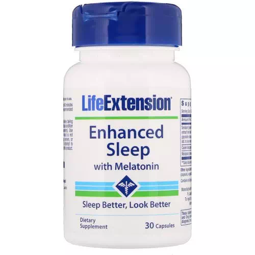 Life Extension, Enhanced Sleep with Melatonin, 30 Capsules Review