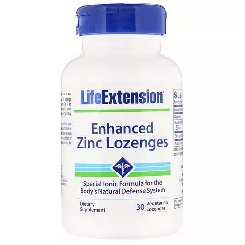 Life Extension, Enhanced Zinc Lozenges, 30 Vegetarian Lozenges Review