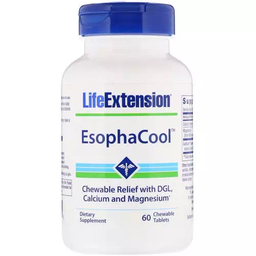 Life Extension, EsophaCool, 60 Chewable Tablets Review