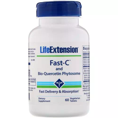 Life Extension, Fast-C and Bio-Quercetin Phytosome, 60 Vegetarian Tablets Review