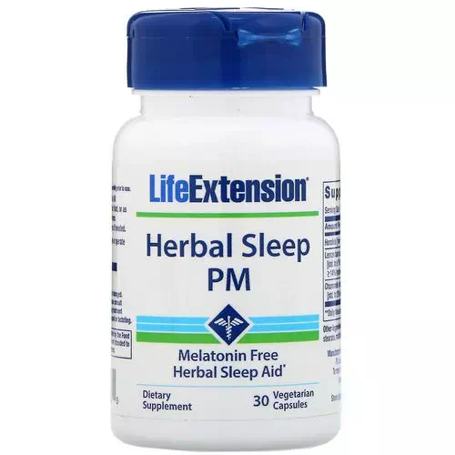 Life Extension, Herbal Sleep PM, 30 Vegetarian Capsules Review