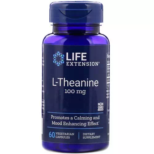 Life Extension, L-Theanine, 100 mg, 60 Vegetarian Capsules Review
