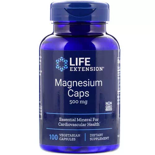 Life Extension, Magnesium Caps, 500 mg, 100 Vegetarian Capsules Review