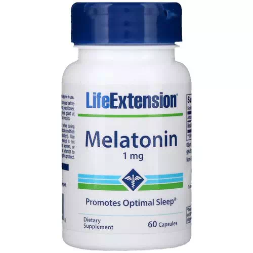 Life Extension, Melatonin, 1 mg, 60 Capsules Review