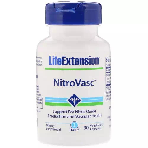Life Extension, NitroVasc, 30 Vegetarian Capsules Review