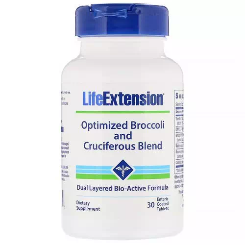 Life Extension, Optimized Broccoli and Cruciferous Blend, 30 Enteric Coated Tablets Review