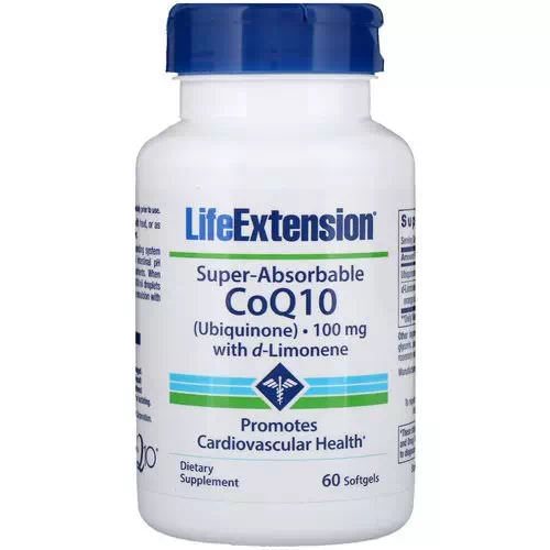 Life Extension, Super-Absorbable CoQ10, 100 mg, 60 Softgels Review