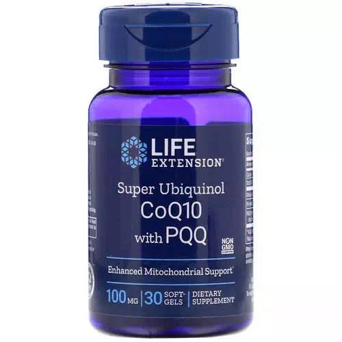 Life Extension, Super Ubiquinol CoQ10 with PQQ, 100 mg, 30 Softgels Review