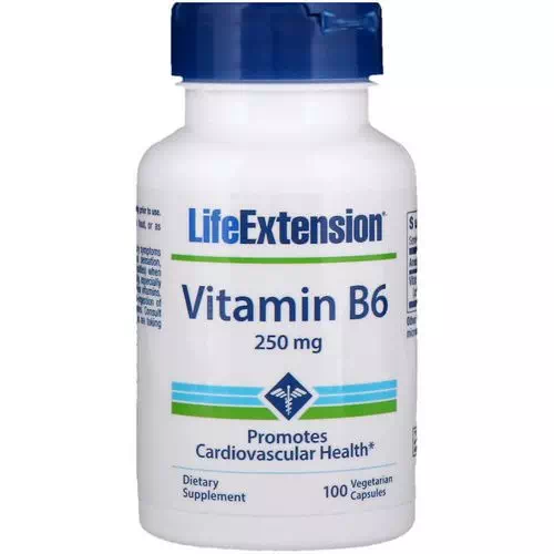 Life Extension, Vitamin B6, 250 mg, 100 Vegetarian Capsules Review