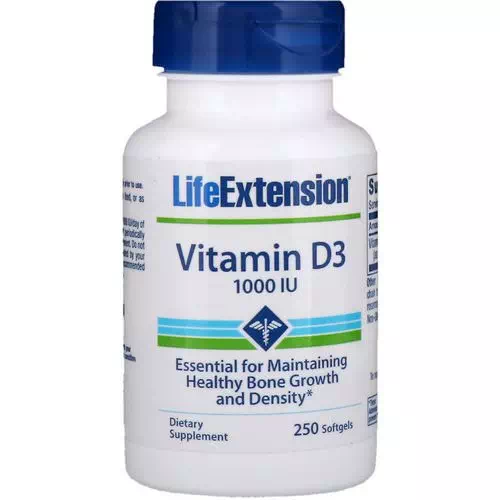 Life Extension, Vitamin D3, 1000 IU, 250 Softgels Review