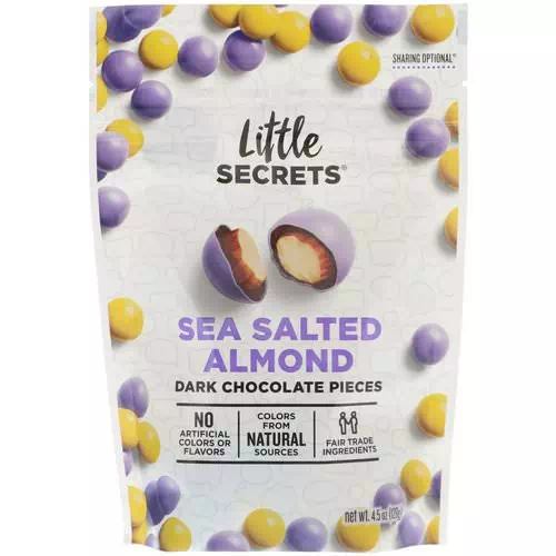 Little Secrets, Dark Chocolate Pieces, Sea Salted Almond, 4.5 oz (128 g) Review