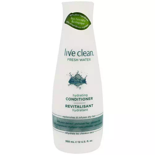 Live Clean, Hydrating Conditioner, Fresh Water, 12 fl oz (350 ml) Review