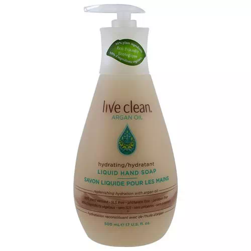 Live Clean, Hydrating Liquid Hand Soap, Argan Oil, 17 fl oz (500 ml) Review