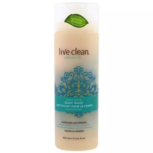 Live Clean, Replenishing Body Wash, Argan Oil, 17 fl oz (500 ml) Review