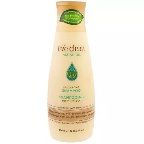 Live Clean, Restorative Shampoo, Argan Oil, 12 fl oz (350 ml) Review