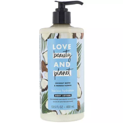 Love Beauty and Planet, Luscious Hydration Body Lotion, Coconut Water & Mimosa Flower, 13.5 fl oz (400 ml) Review