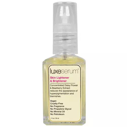 LuxeBeauty, Luxe Serum, Skin Lightener & Brightener, 1 fl oz (30 ml) Review