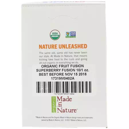 Made in Nature, Fruit, Vegetable Snacks, Mixed Fruit