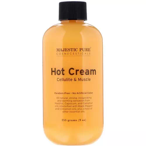 Majestic Pure, Hot Cream, Cellulite & Muscle, 9 oz (255 g) Review