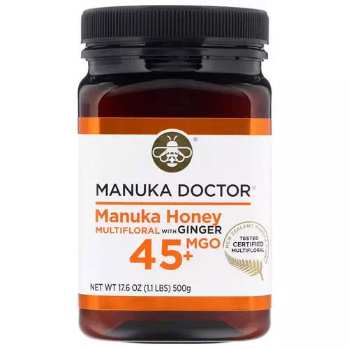 Manuka Doctor, Manuka Honey Multifloral with Ginger, MGO 45+, 1.1 lbs (500 g) Review