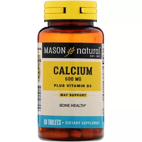Mason Natural, Calcium Plus Vitamin D3, 600 mg, 60 Tablets Review