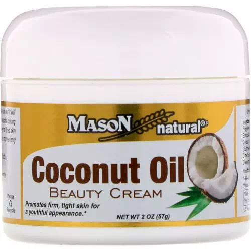 Mason Natural, Coconut Oil Beauty Cream, 2 oz (57 g) Review