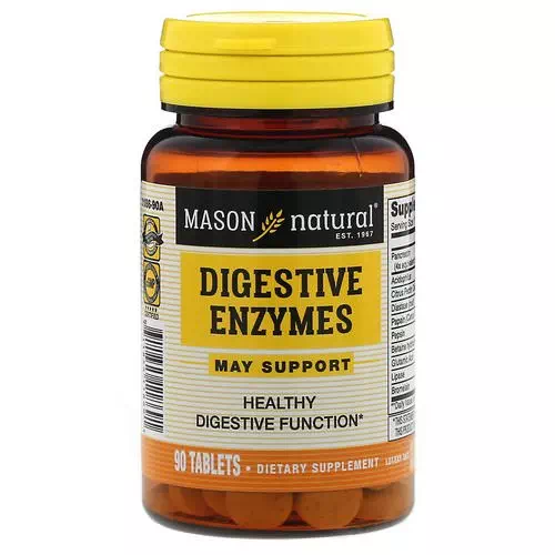 Mason Natural, Digestive Enzymes, 90 Tablets Review