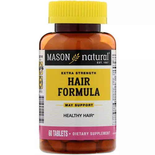 Mason Natural, Extra Strength Hair Formula, 60 Tablets Review