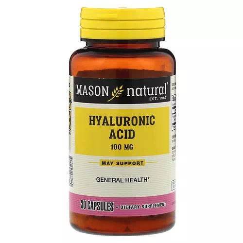 Mason Natural, Hyaluronic Acid, 100 mg, 30 Capsules Review