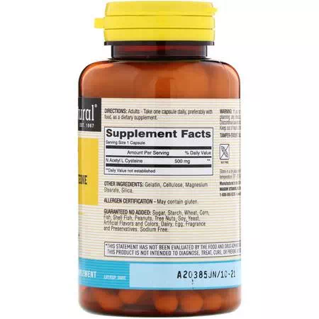 N-Acetyl Cysteine NAC, Antioxidants, Supplements