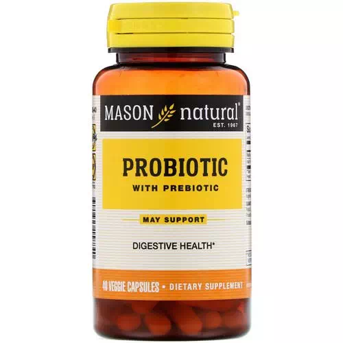 Mason Natural, Probiotic with Prebiotic, 40 Veggie Capsules Review