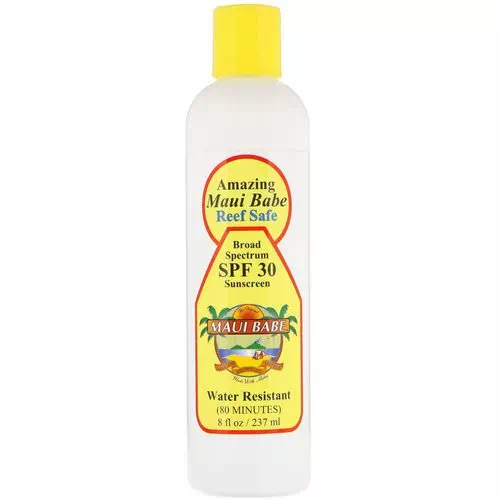 Maui Babe, Amazing Sunscreen, SPF 30, Reef Safe, 8 fl oz (237 ml) Review