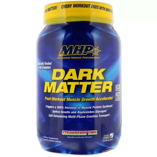 MHP, Dark Matter, Post-Workout Muscle Growth Accelerator, Strawberry Lime, 3.44 lbs (1560 g) Review