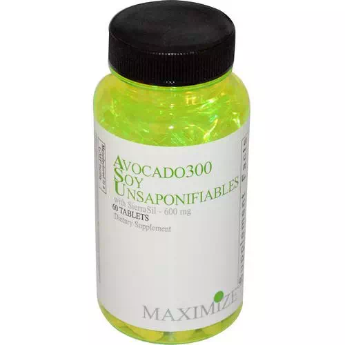 Maximum International, Avocado 300 Soy Unsaponifiables, 600 mg, 60 Tablets Review