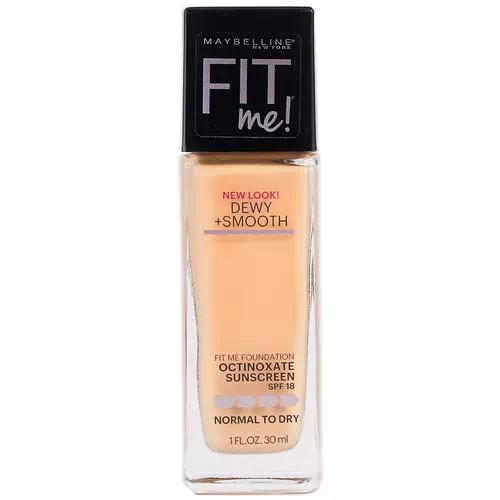 Maybelline, Fit Me, Dewy + Smooth Foundation, 220 Natural Beige, 1 fl oz (30 ml) Review