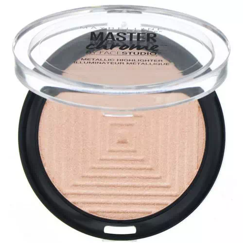 Maybelline, Master Chrome, Metallic Highlighter, Molten Rose Gold 050, 0.24 oz (6.7 g) Review