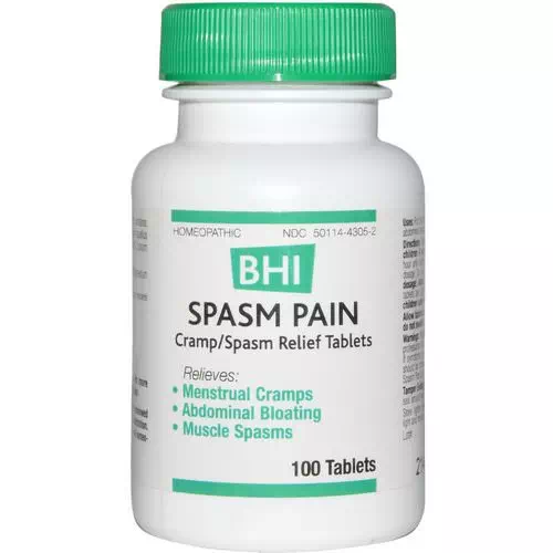 MediNatura, BHI, Spasm Pain, 100 Tablets Review