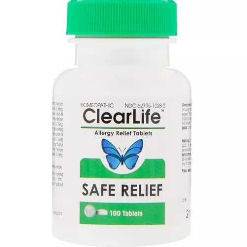 MediNatura, ClearLife, Safe Relief, Allergy Relief Tablets, 100 Tablets Review